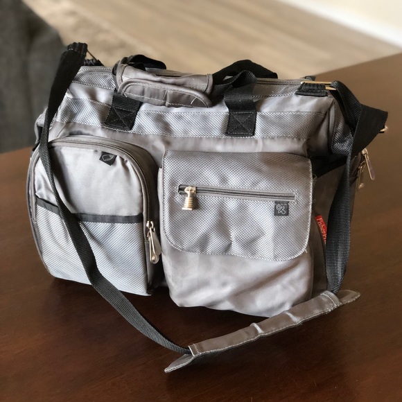 Fisher Price Grey Diaper Bag